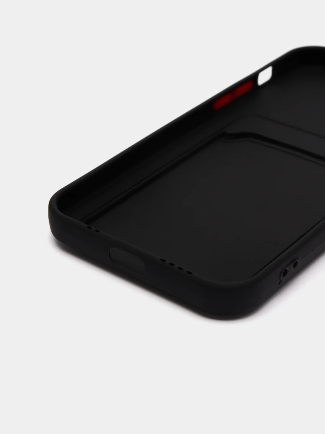 Тёмно-зелёный чехол с карманом для карт iPhone 7 8 Plus X XS Max XR 11 12 13 Pro 14 айфон про макс