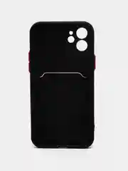 Тёмно-зелёный чехол с карманом для карт iPhone 7 8 Plus X XS Max XR 11  12  13 Pro 14 айфон про макс