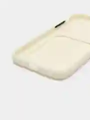 Бежевый меланж чехол с карманом для карт iPhone 7 8 Plus X XS Max XR 11  12  13 Pro 14 айфон про макс