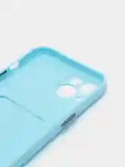 Бежевый меланж чехол с карманом для карт iPhone 7 8 Plus X XS Max XR 11  12  13 Pro 14 айфон про макс