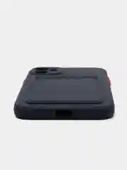 Синий меланж чехол с карманом для карт iPhone 7 8 Plus X XS Max XR 11  12  13 Pro 14 айфон про макс