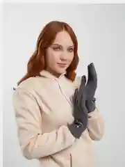 Бежевый перчатки сенсорные, теплые