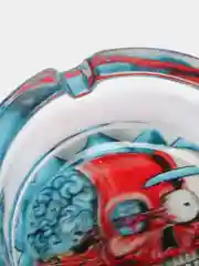Бронзовый пепельница стеклянная "Рик и Морти"