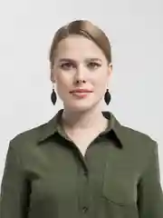 Черный серьги "Листья"