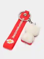 Серебряный брелок для ключей/на сумку, силиконовый