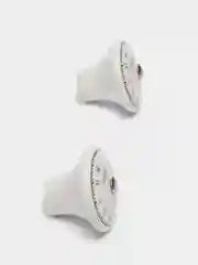 Бордовый белая керамическая мебельная ручка с принтом для шкафа, комода, кухни, детской -  2 шт
