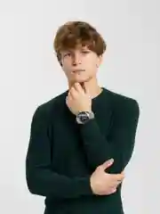 Серебряный мужские наручные часы