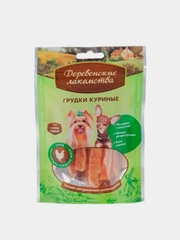 Деревенские лакомства Куриные Грудки для Малых пород, 55гр