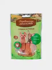 Деревенские лакомства Куриные Грудки для Малых пород, 55гр