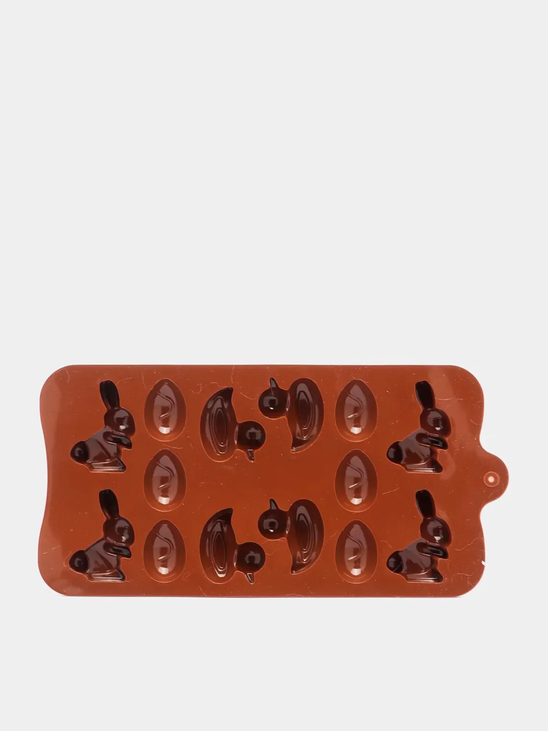 Коричневый силиконовая форма для шоколада и конфет, заяц кролик 22,5 * 10,2