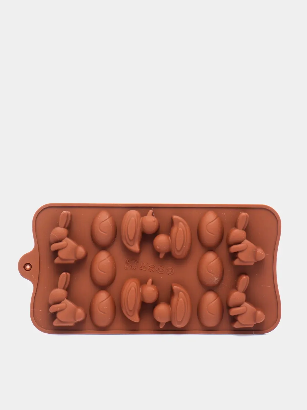 Коричневый силиконовая форма для шоколада и конфет, заяц кролик 22,5 * 10,2