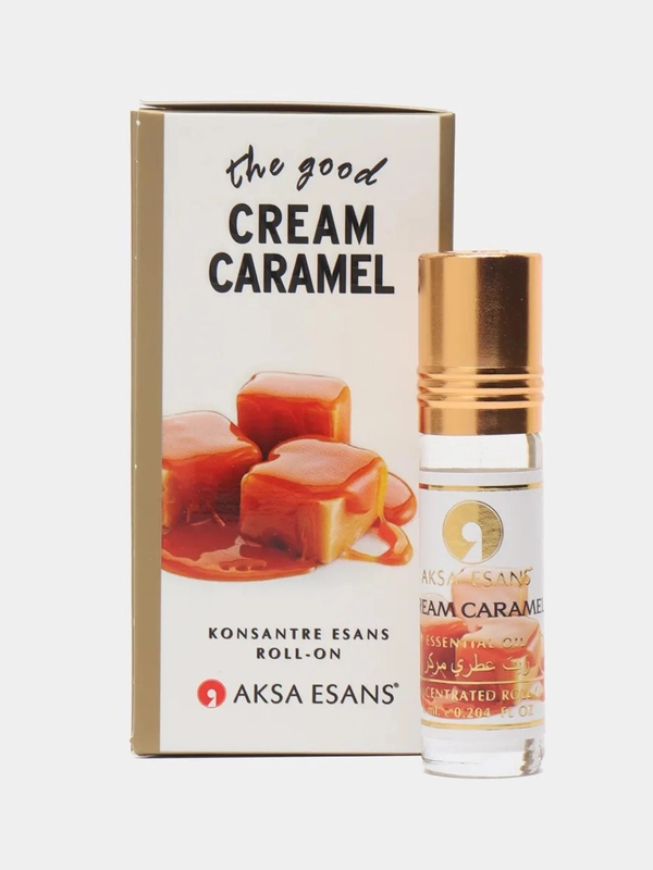 Масляные духи женские  Aksa Esans Cream Caramel сладкий аромат парфюм  , 6 мл