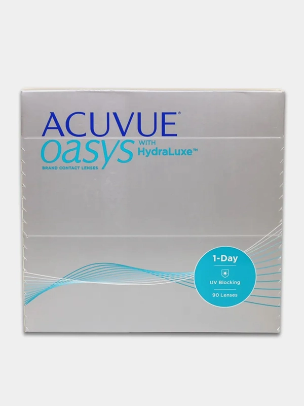Контактные линзы Acuvue Oasys 1-Day with HydraLuxe 90 линз R 8,5 ( -0,50 ) - (-12,00)