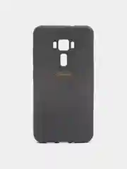 Тёмно-серый чехол накладка на Asus Zenfone 3 ZE552, силиконовый, бархатный