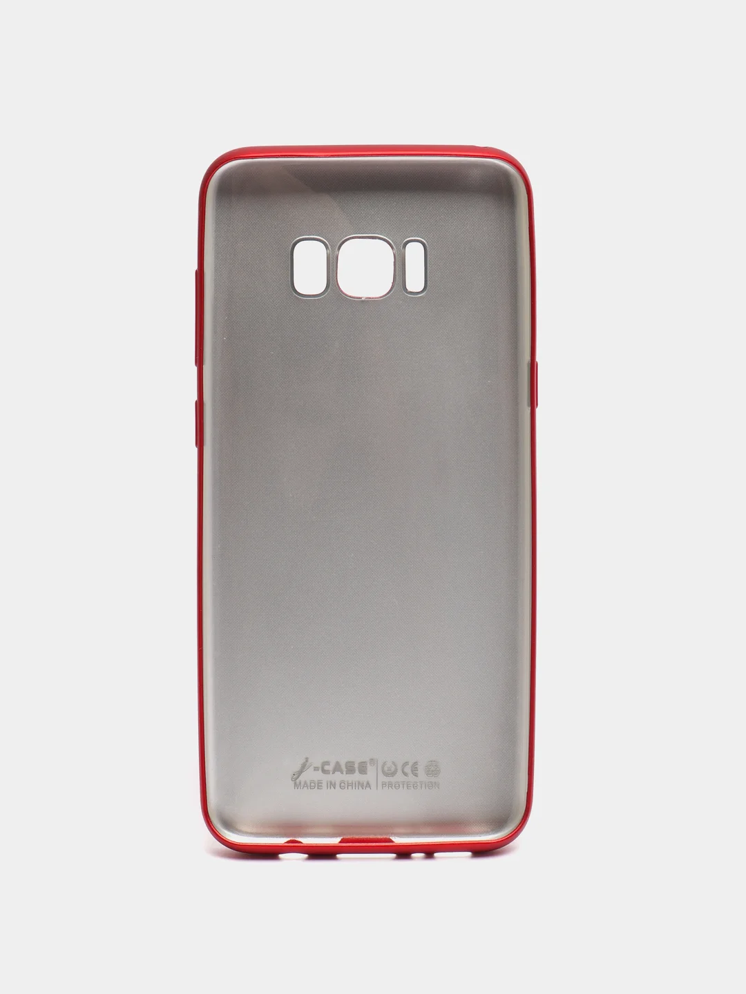 Красный силиконовый чехол на Samsung Galaxy S8 Plus