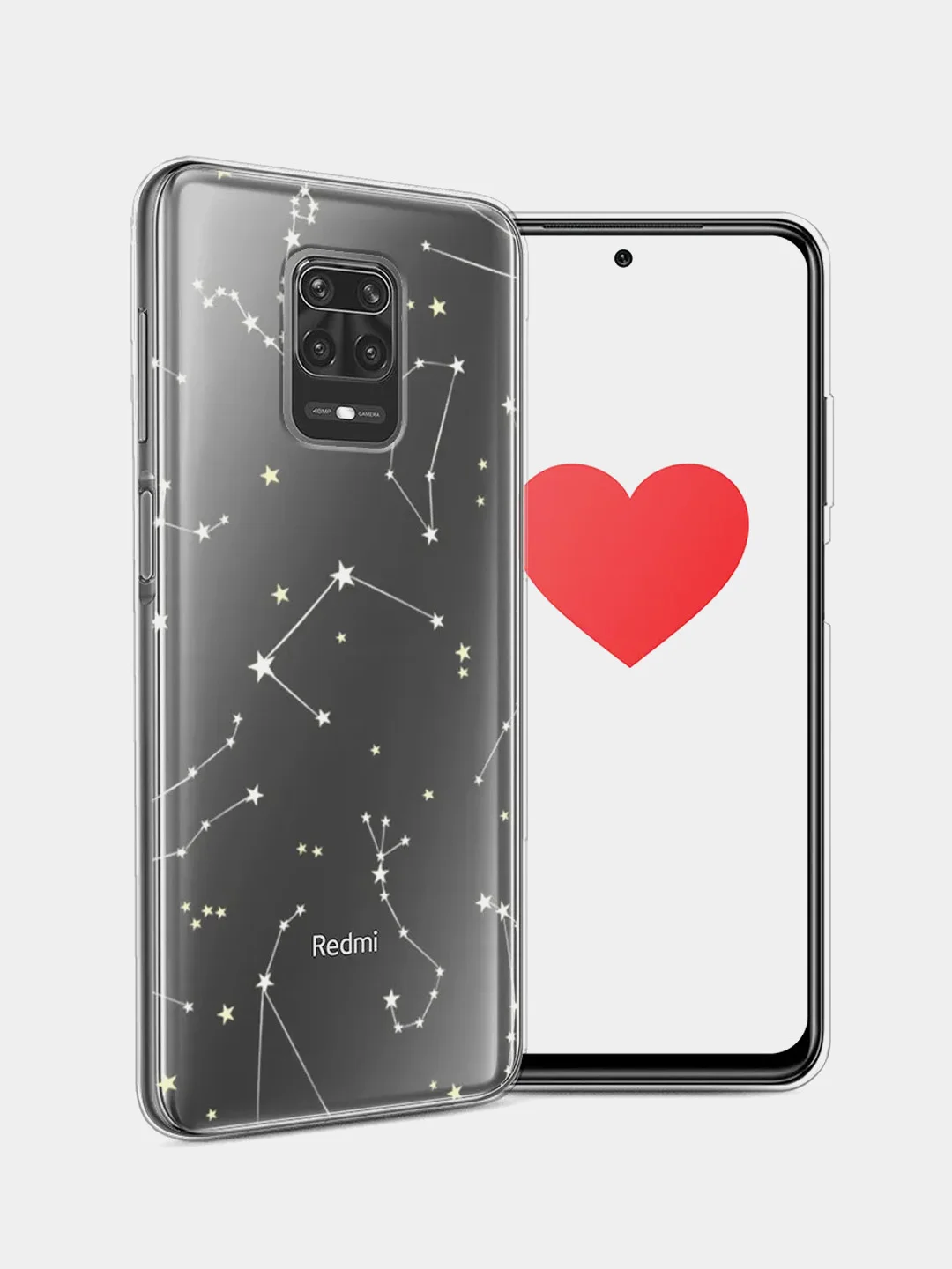 Прозрачный чехол на Xiaomi Redmi Note 9S/9 Pro / Сяоми Редми Нот 9S/9 Про прозрачный, с рисунком