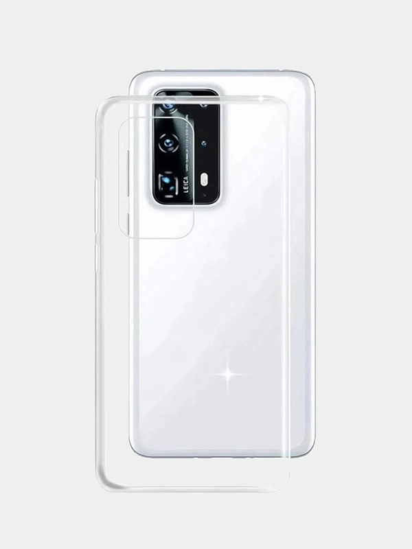 Чехол на Huawei P40, Хуавей П40, прозрачный, силиконовый
