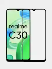 Защитное стекло Full Glue для Realme C30 / C31 / C35 / C33