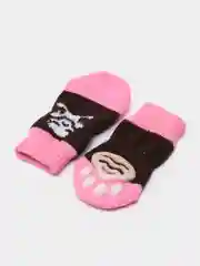 Розовый носки нескользящие для собак и кошек