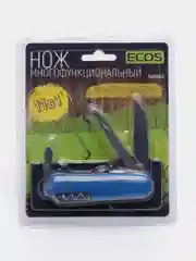 Синий складной туристический нож, с чехлом, 11 в 1