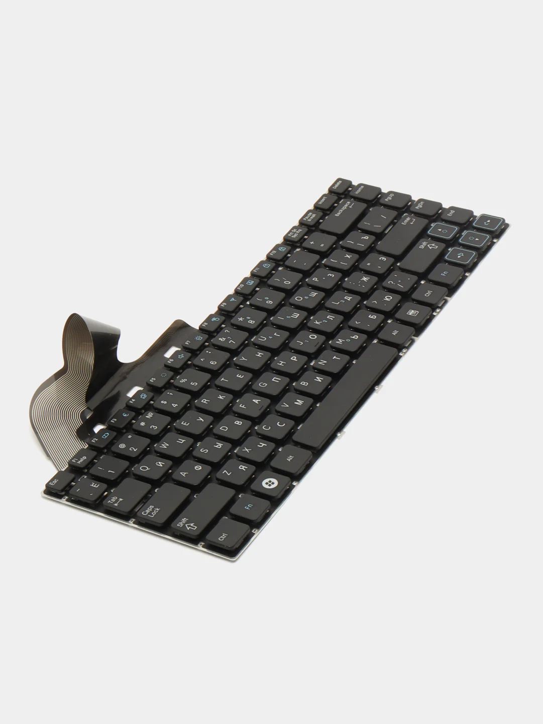 Клавиатура для ноутбука Samsung RC410, RV411, RV412, RV415, RV420 плоский Enter (черная)