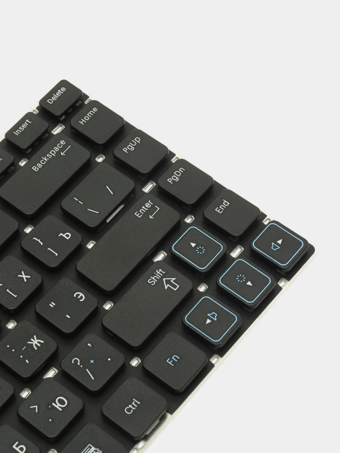 Клавиатура для ноутбука Samsung RC410, RV411, RV412, RV415, RV420 плоский Enter (черная)