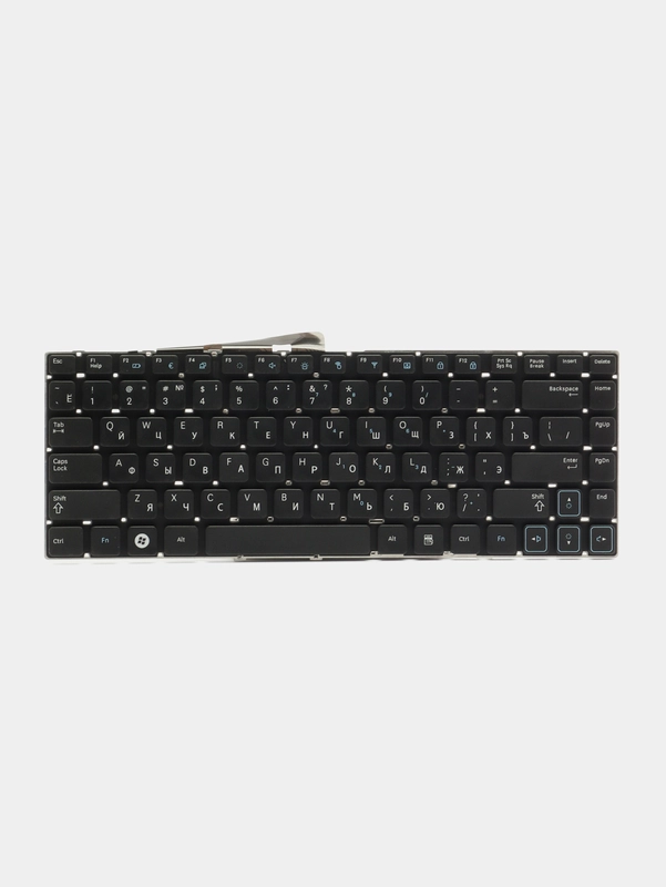Клавиатура для ноутбука Samsung RC410, RV411, RV412, RV415, RV420 плоский Enter (черная)