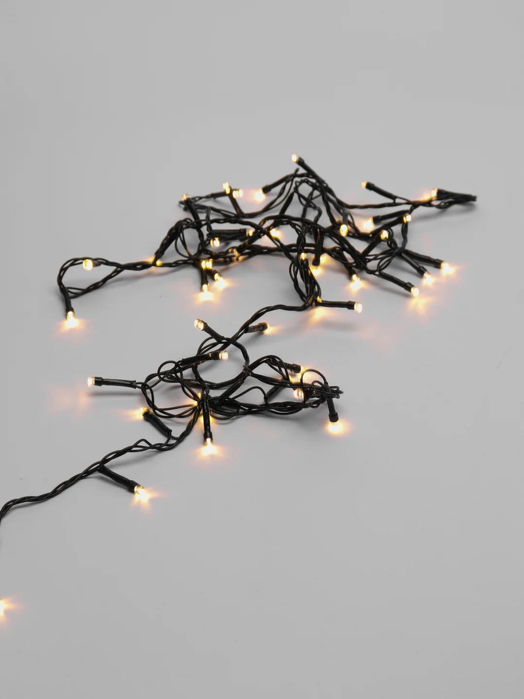 Новогодняя светодиодная гирлянда, 50 LED, 8 режимов, теплый белый цвет, 3,5 м
