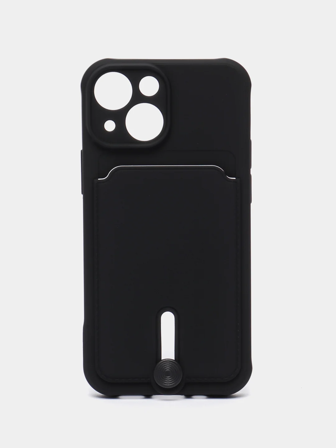 Темно-синий чехол для iPhone 14, 13, 12, 11 Pro Max, XS/X, XR, 7 / 8, Plus с карманом для карт
