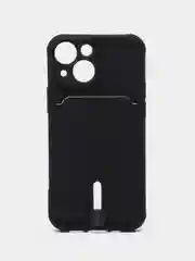 Темно-синий чехол для iPhone 14, 13, 12, 11 Pro Max, XS/X, XR, 7 / 8, Plus с карманом для карт