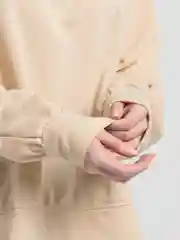 Молочный худи женское, оверсайз