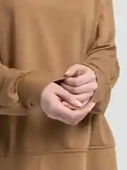 Бежевый худи женское, оверсайз