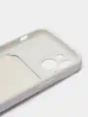 Белый чехол для iPhone 14, 13, 12, 11 Pro Max, XS/X, XR, 7 / 8, Plus с карманом для карт