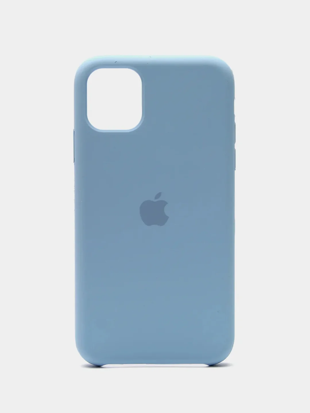 Небесно-голубой чехол Silicone Case для iPhone 11, с открытым низом