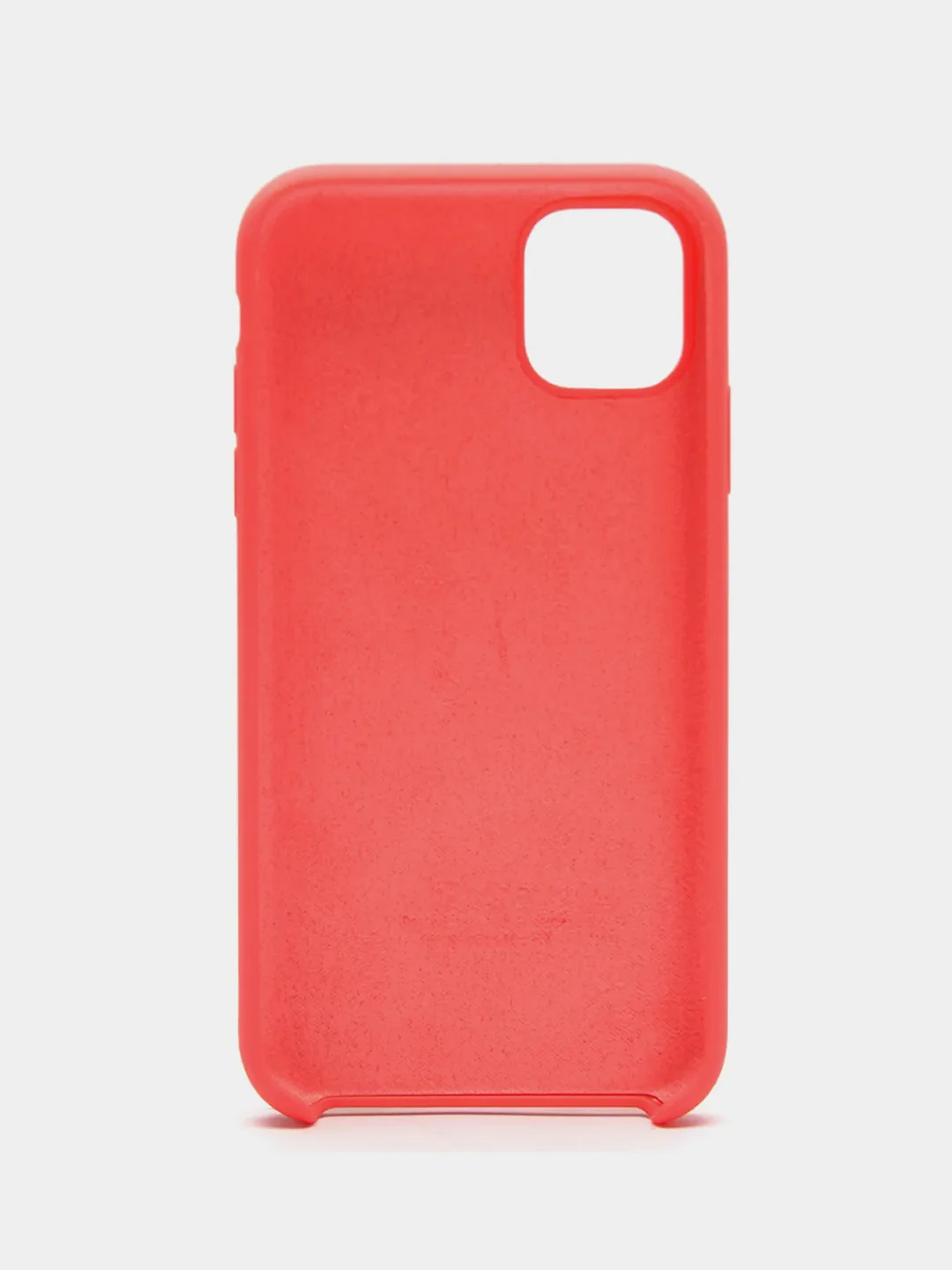 Коралловый чехол Silicone Case для iPhone 11, с открытым низом