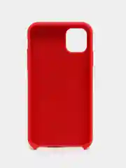 Красный чехол Silicone Case для iPhone 11, с открытым низом