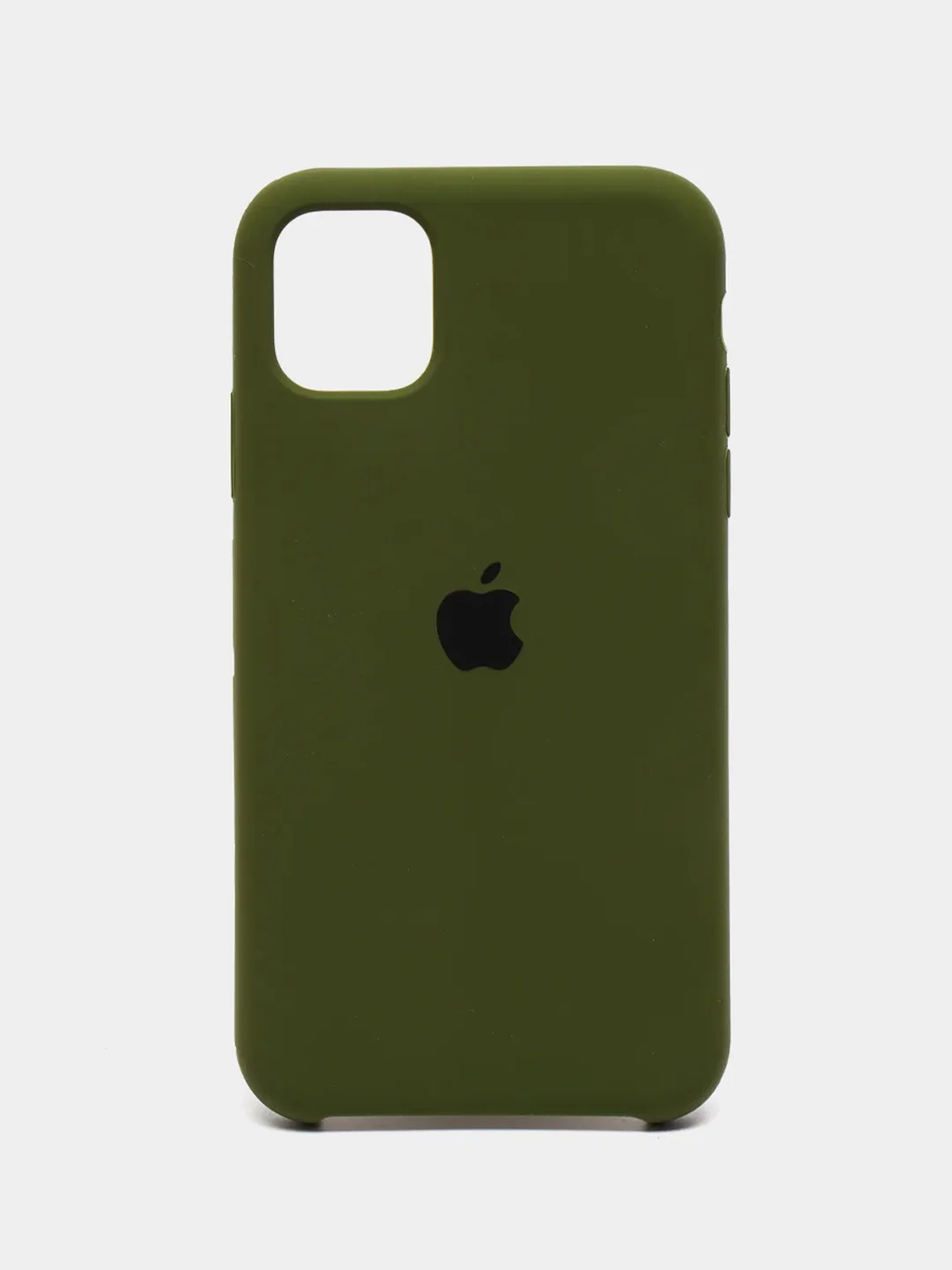 Хаки чехол Silicone Case для iPhone 11, с открытым низом