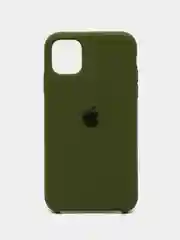 Хаки чехол Silicone Case для iPhone 11, с открытым низом