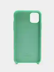 Мятный чехол Silicone Case для iPhone 11, с открытым низом