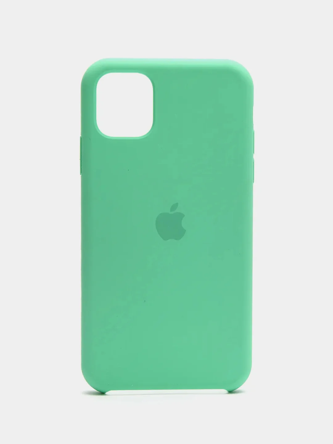 Мятный чехол Silicone Case для iPhone 11, с открытым низом