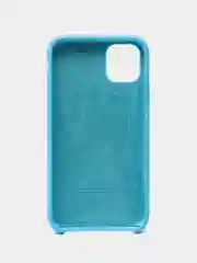 Голубой чехол Silicone Case для iPhone 11, с открытым низом