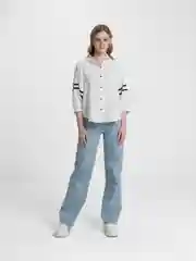Белый рубашка женская