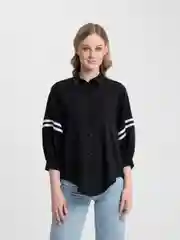 Черный рубашка женская
