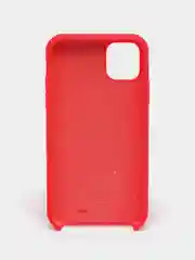 Кораллово-розовый чехол Silicone Case для iPhone 11, с открытым низом