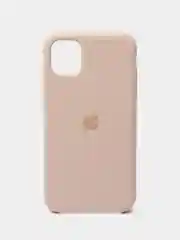 Бежевый чехол Silicone Case для iPhone 11, с открытым низом