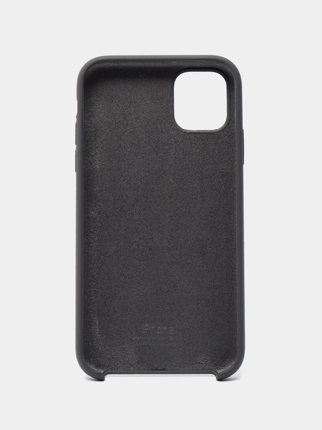 Серый чехол Silicone Case для iPhone 11, с открытым низом
