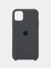 Серый чехол Silicone Case для iPhone 11, с открытым низом