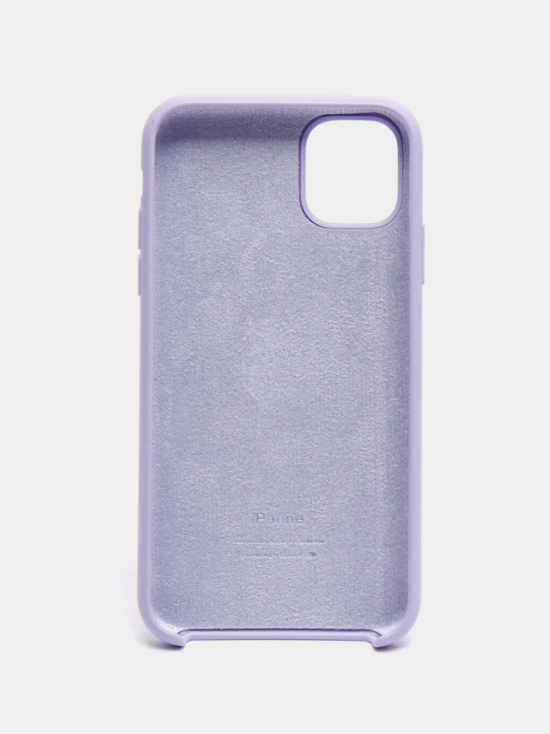 Лавандовый чехол Silicone Case для iPhone 11, с открытым низом