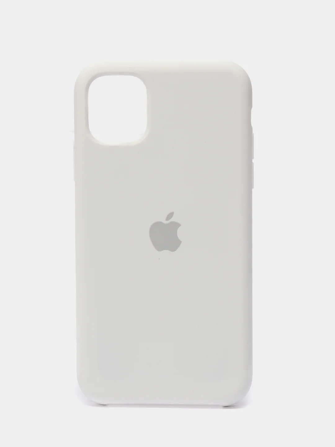Белый чехол Silicone Case для iPhone 11, с открытым низом