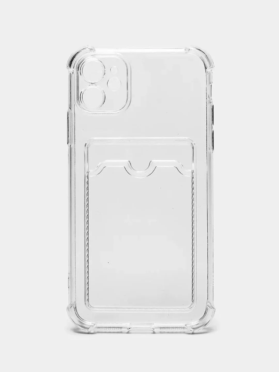Чехол для iPhone 11 / 12 / 13 / 14Pro Max / mini, с защитой камеры и карманом для карт